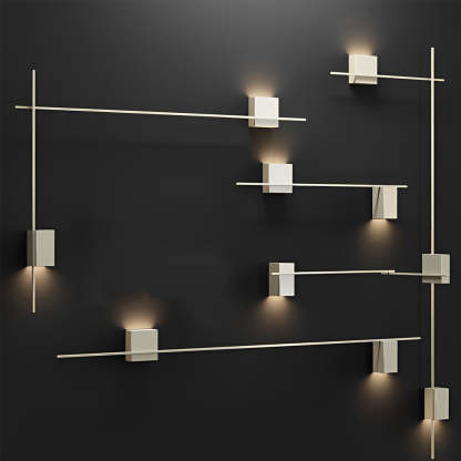 Creative Square Strip Three Step Dimming LED Nordic Wall Sconce Lighting-Lighom