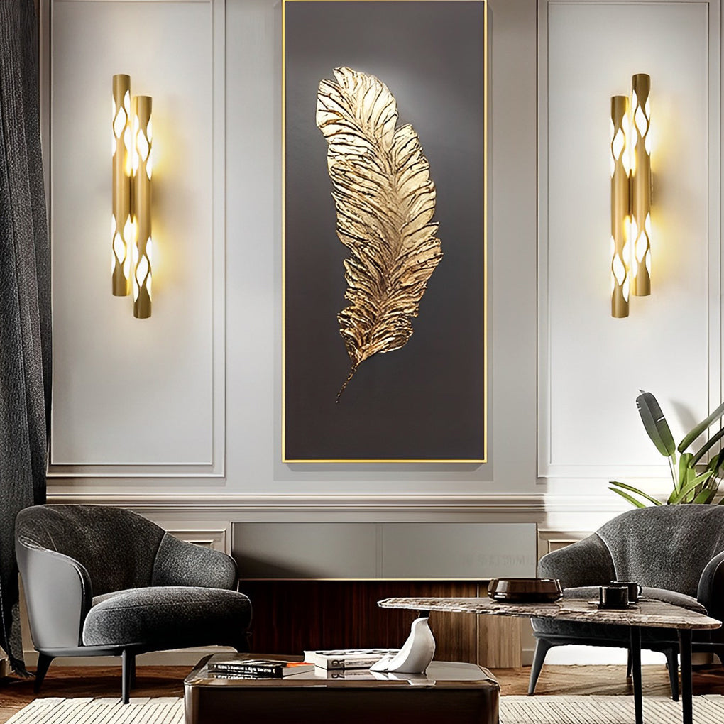 Flames Hollow Up And Down Lighting LED Nordic Wall Sconce Lighting-Lighom