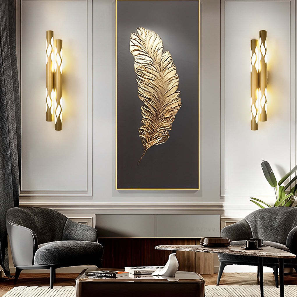 Flames Hollow Up And Down Lighting LED Nordic Wall Sconce Lighting-Lighom