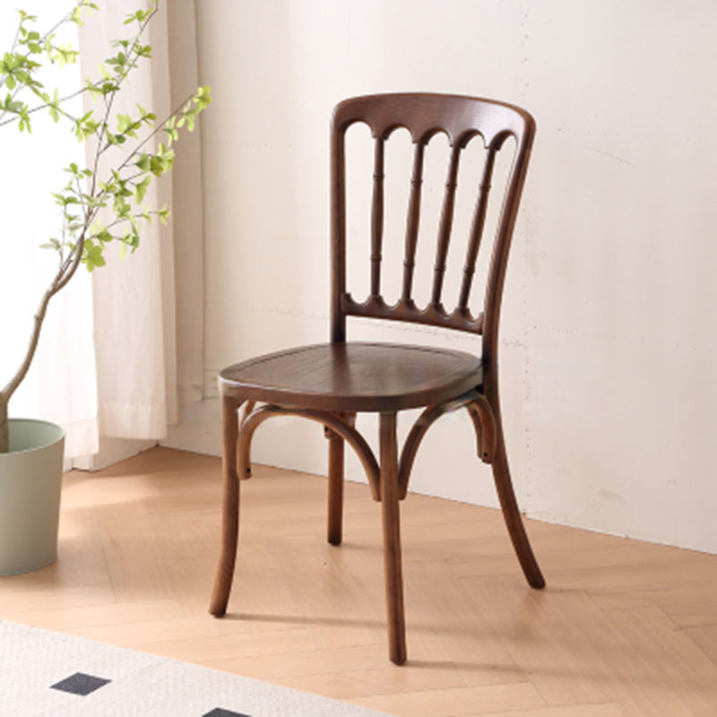 Vintage Rattan Solid Wood Dining Chair
