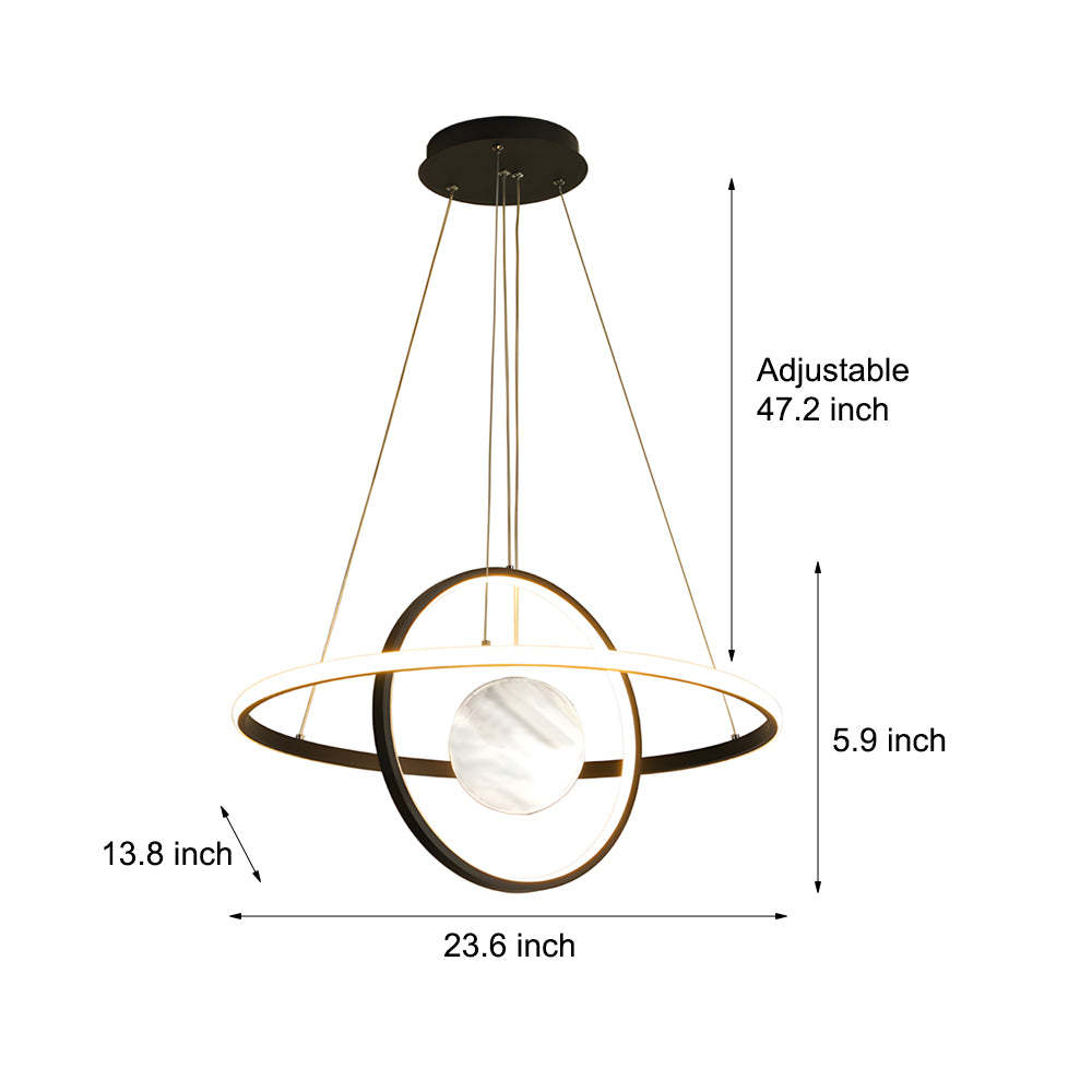 Circular Ring Planet Modern Dining Chandelier