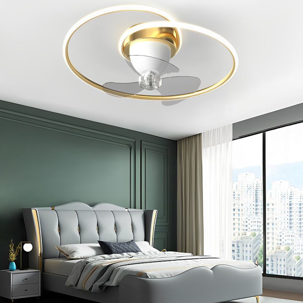 Smart 360 Rotating LED Dimming Timing Ceiling Fan