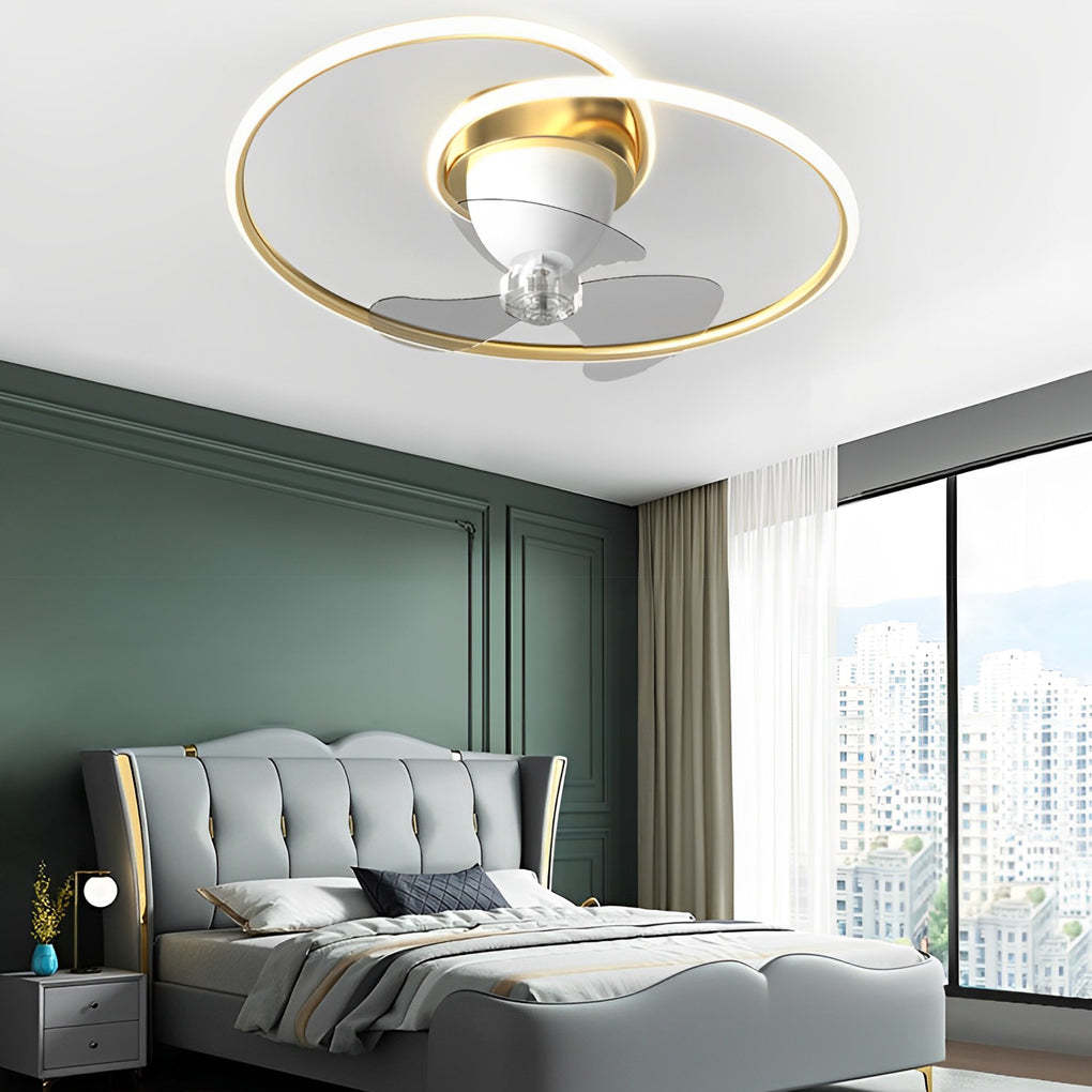 Smart 360 Rotating LED Dimming Timing Ceiling Fan