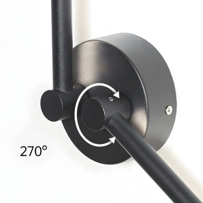 1 PC Black Modern Rotatable Linear LED Wall Light Sconces-Lighom
