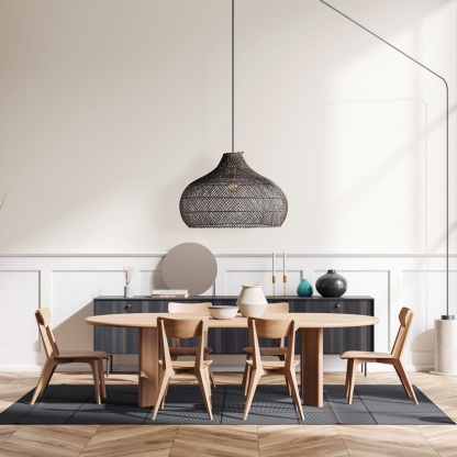 Modern Rattan Handwoven Island Pendant Light