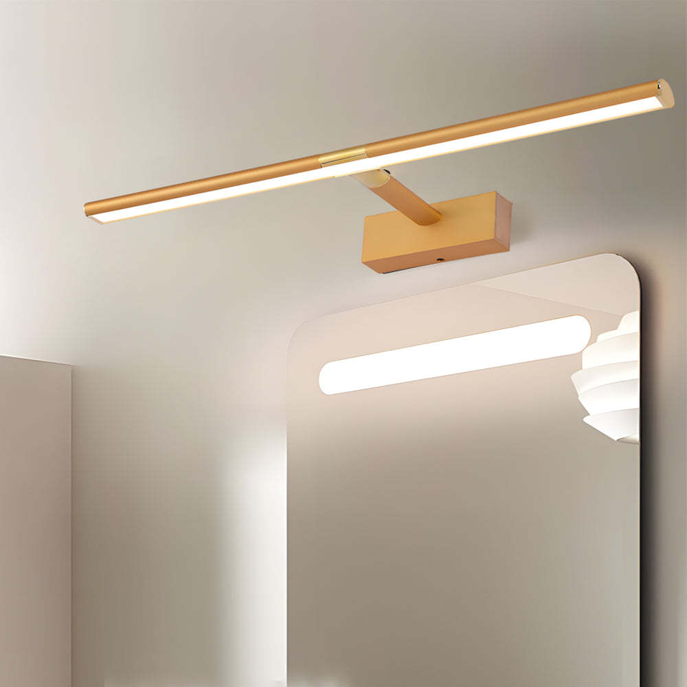 Retractable LED Bathroom Vanity Light with Adjustable Rod and Matte Finish-Lighom