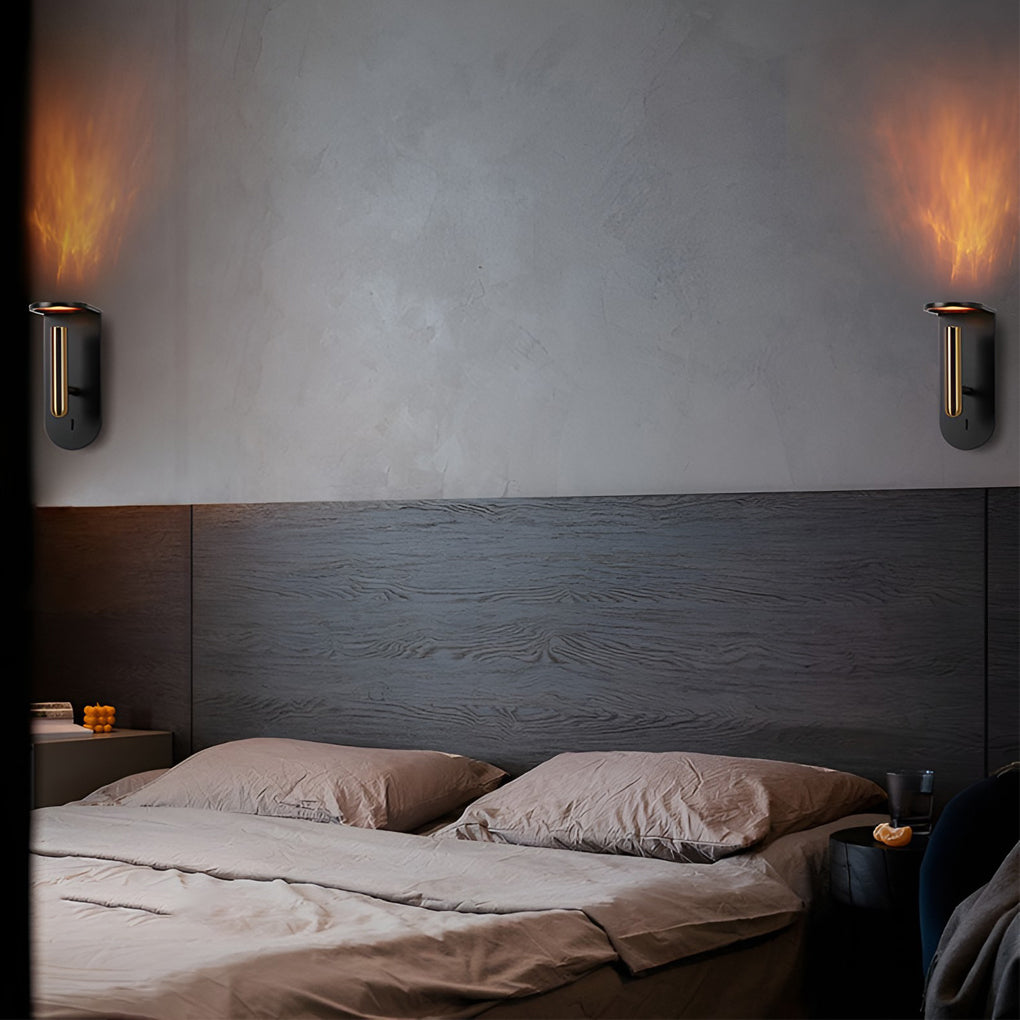 Creative 3W LED Flame Effect Light Nordic Wall Lamp Wall Sconce Lighting-Lighom