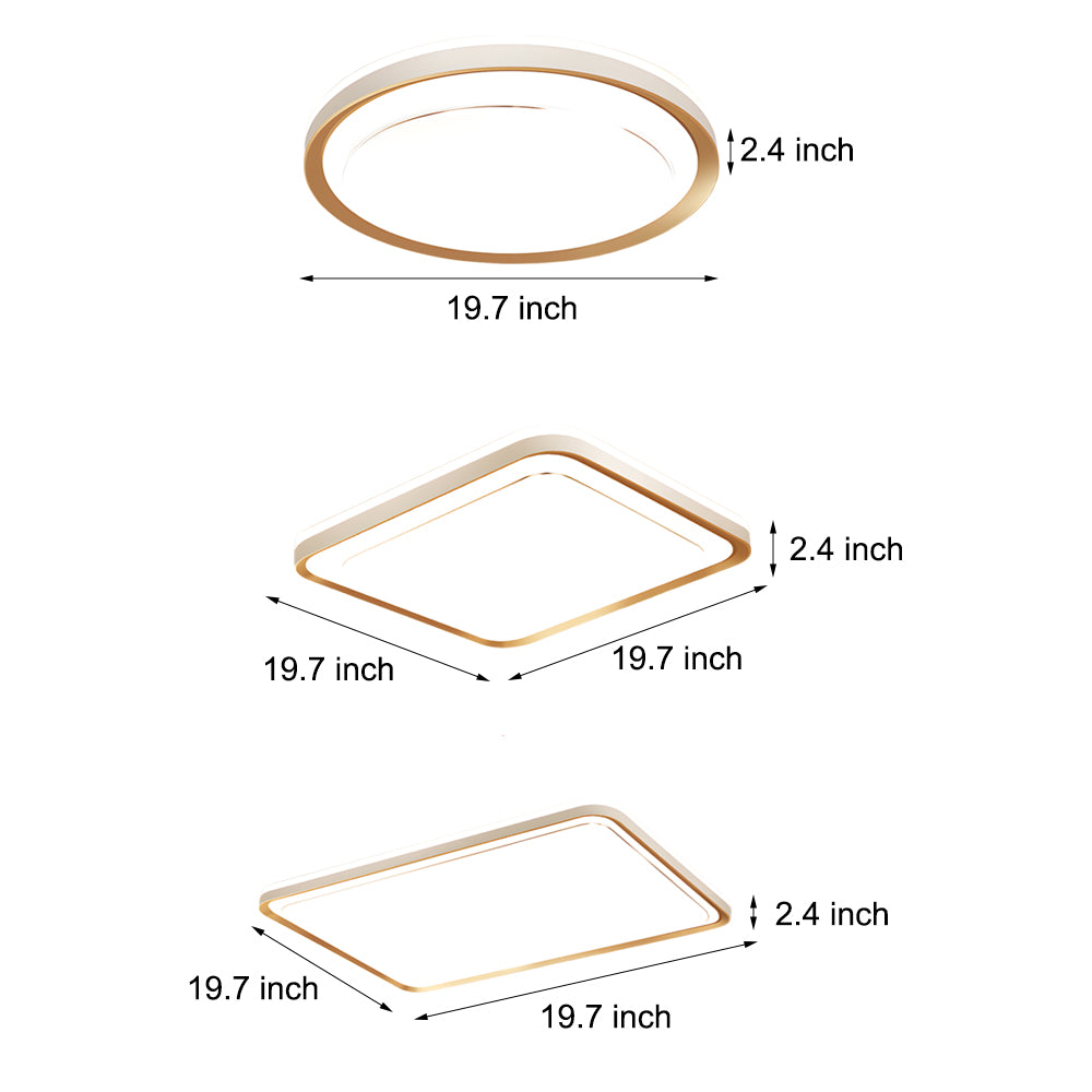 Rectangular LED Flush Mount Ceiling Light