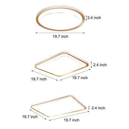 Rectangular LED Flush Mount Ceiling Light