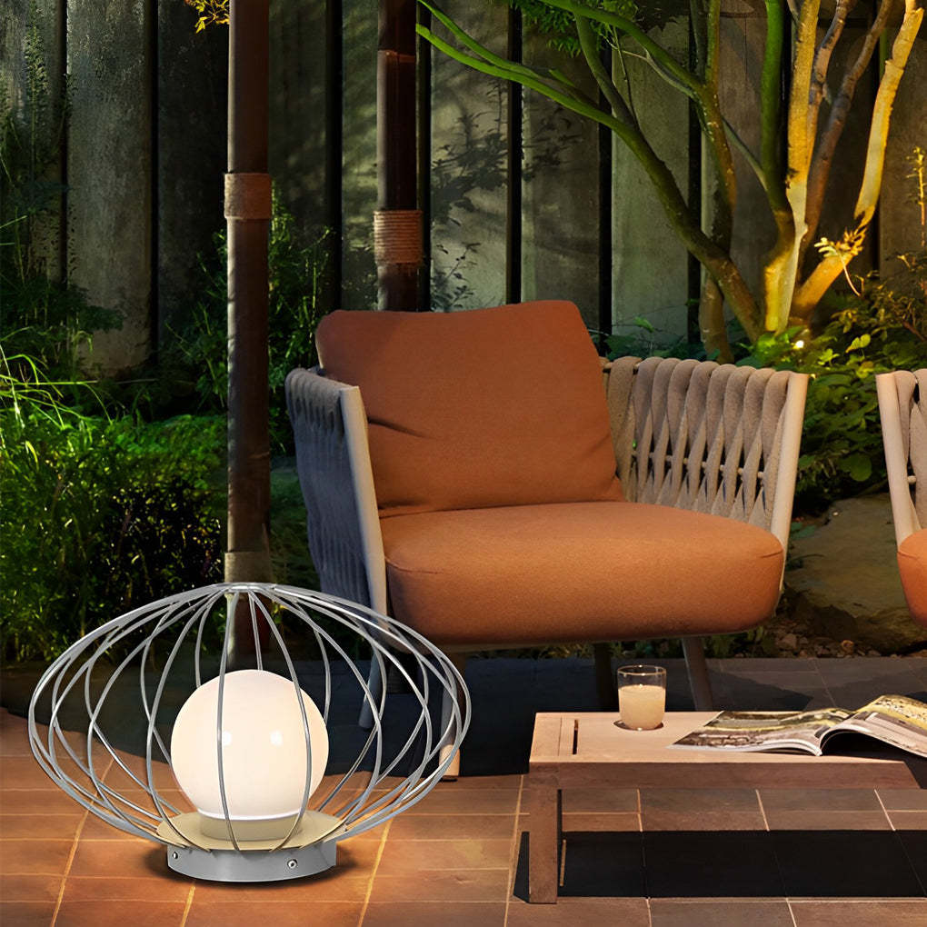 Mushroom Cage Shape LED Waterproof Modern Lawn Lamp Outdoor Lights-Lighom