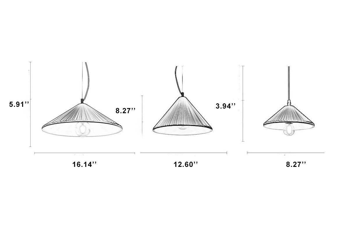 Nordic Textured Resin Umbrella Pendant Light