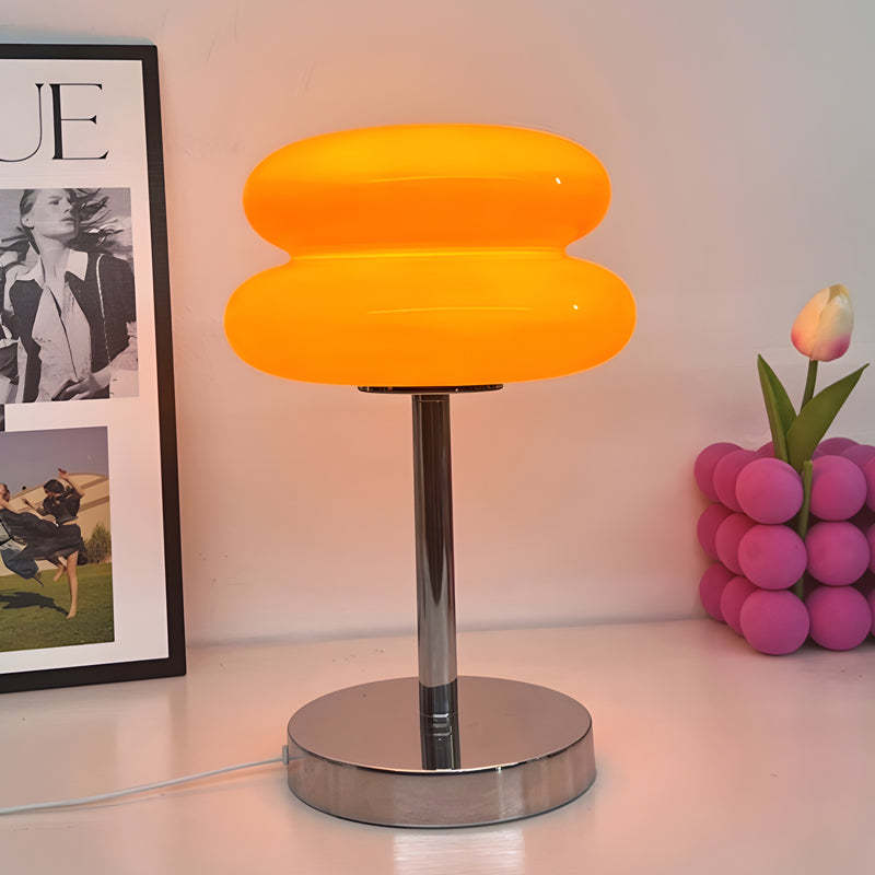 USB Glass Burger Warm Modern Table Lamp