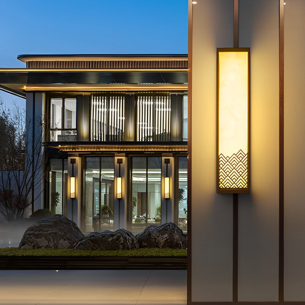 Vintage Stainless Steel Brown Exterior Wall Lamp