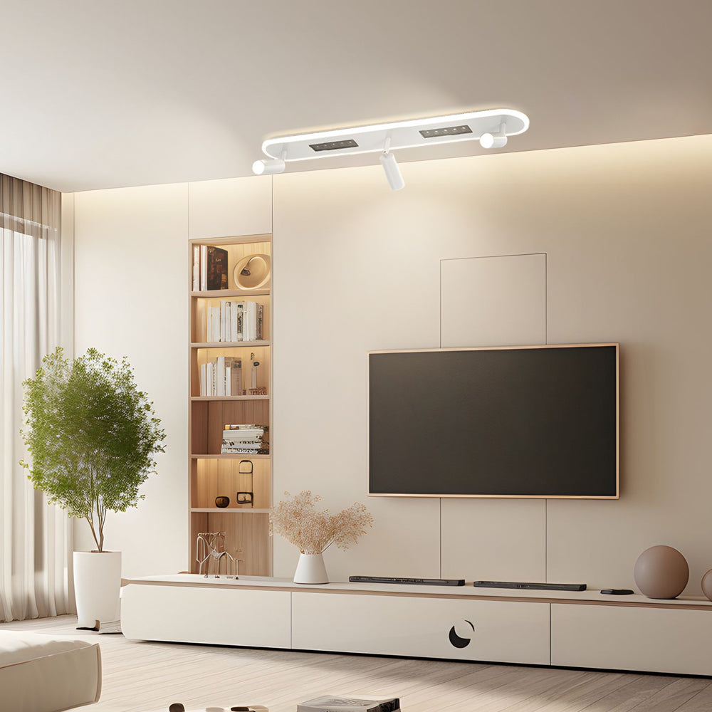Long Aluminum Modern Ceiling Adjustable Spotlight