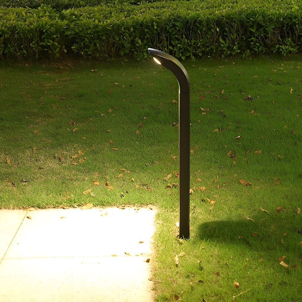 Waterproof IP65 COB LED Black Modern Outdoor Pathway Lights-Lighom