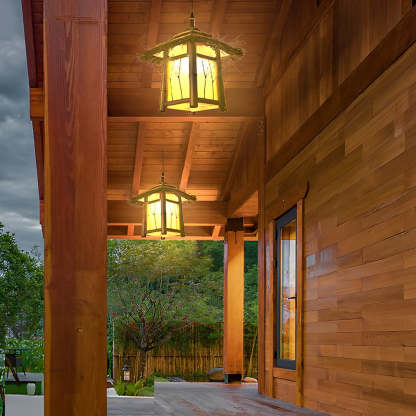 Rustic Bamboo E27 Landscape Warm Lights For Pergola Hanging Lighting Or Path Lighting-Lighom