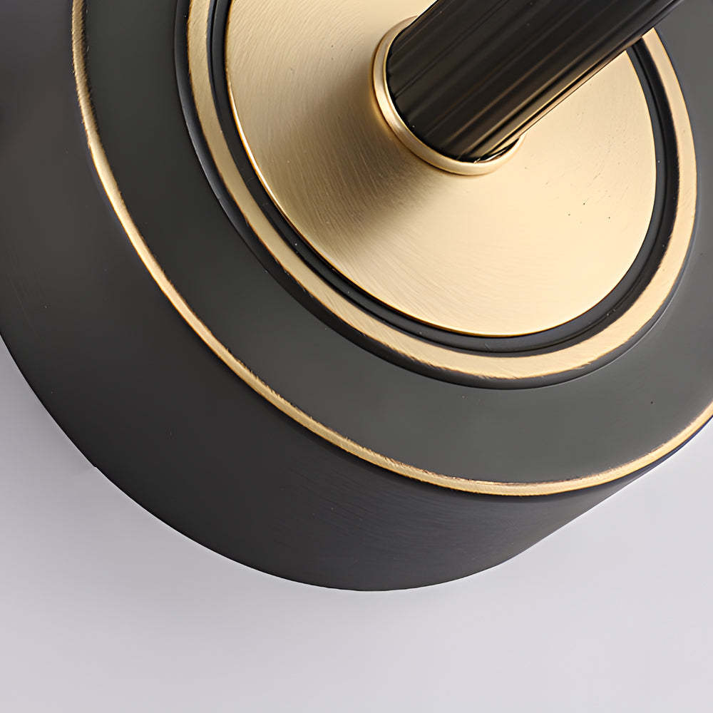 Elegant Linear Gold/Black LED Vanity Light for Bathroom - Vintage Style-Lighom