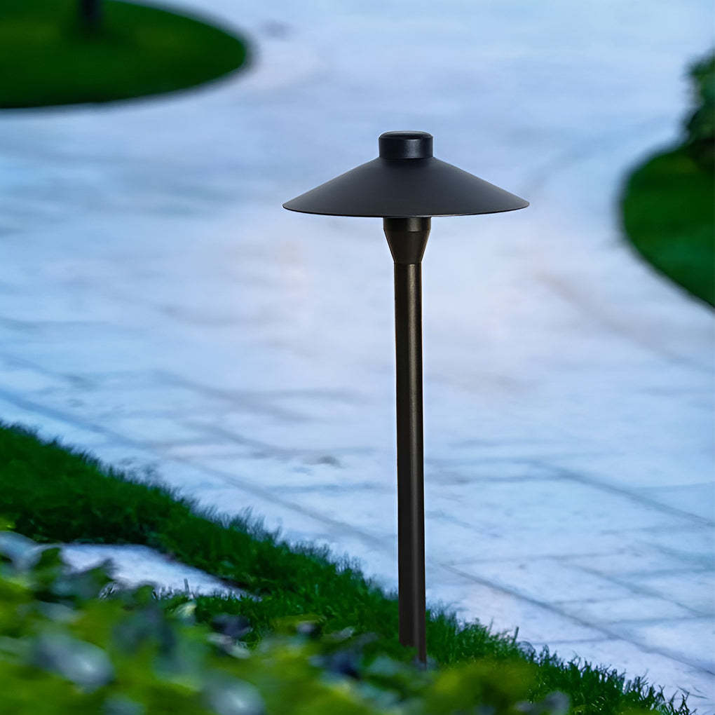 Mushroom Shaped Waterproof 7W LED Black Modern Outdoor Path Lights-Lighom