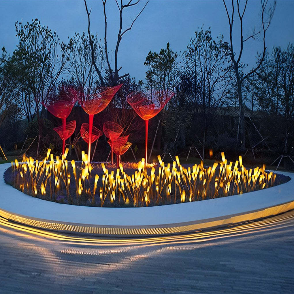 10pcs Reeds Acrylic Frosted Stick Waterproof Outdoor Lights Lawn Lamp-Lighom
