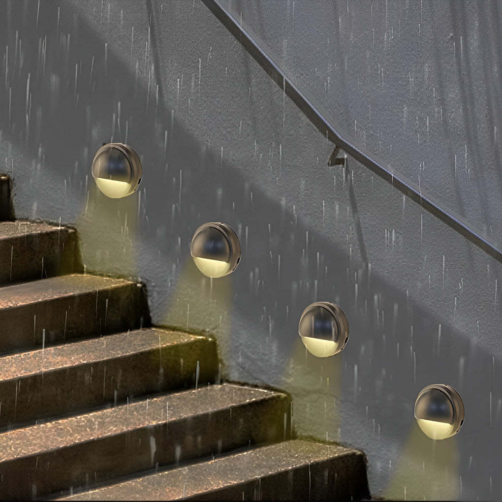 Hallf Moon 12-36V Low Voltage LED Deck Downward Lighting Wall Mounted Step Lights-Lighom