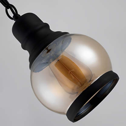 Industrial american lantern transparent pendant lighting