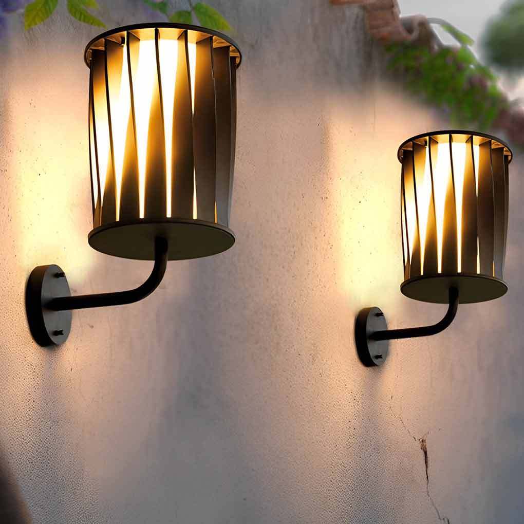 Creative Twisted Waterproof LED Modern Outdoor Wall Lamp Plug in Wall Lights-Lighom