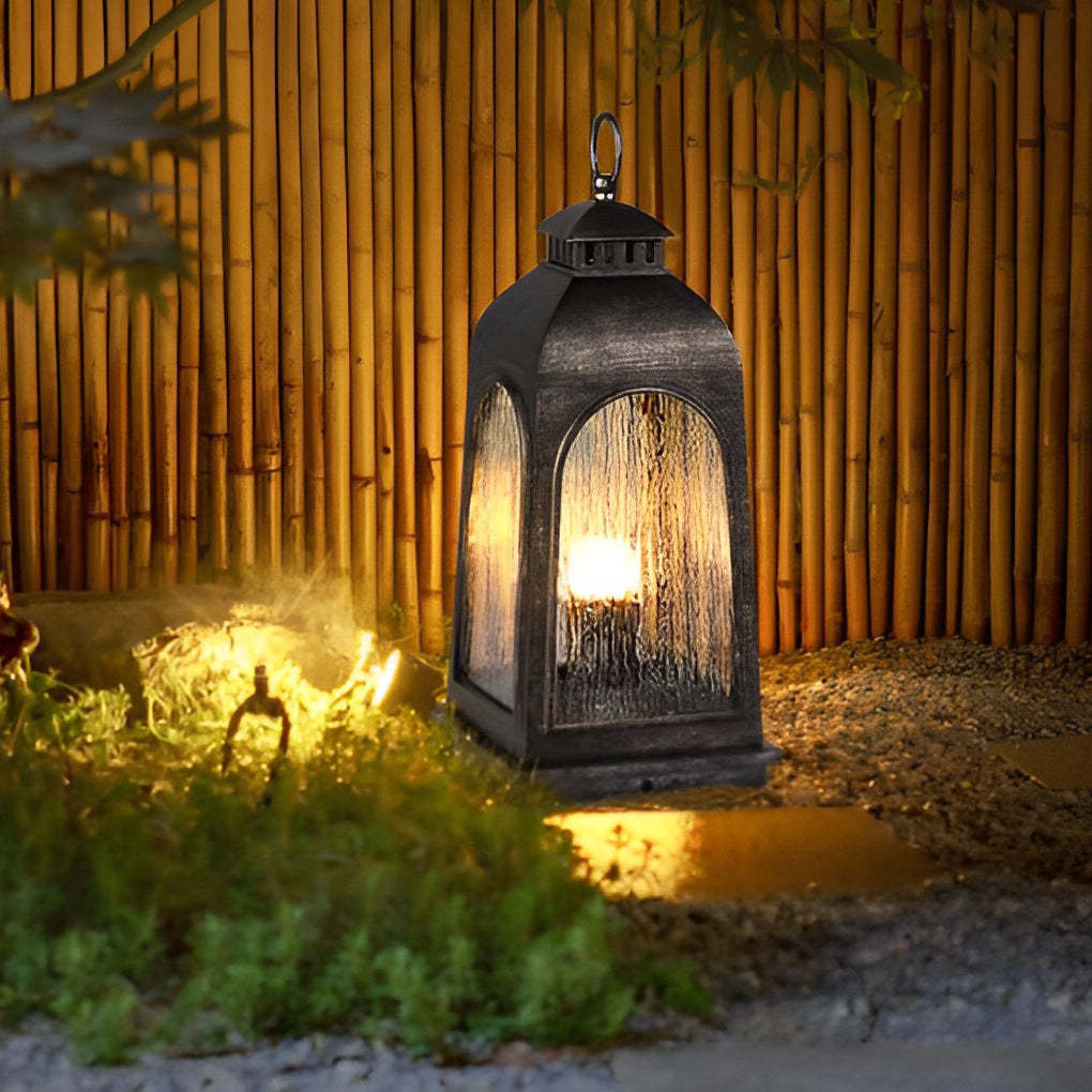 Waterproof Metal Portable Retro European-style Outdoor Floor Lamp Lawn Lights-Lighom