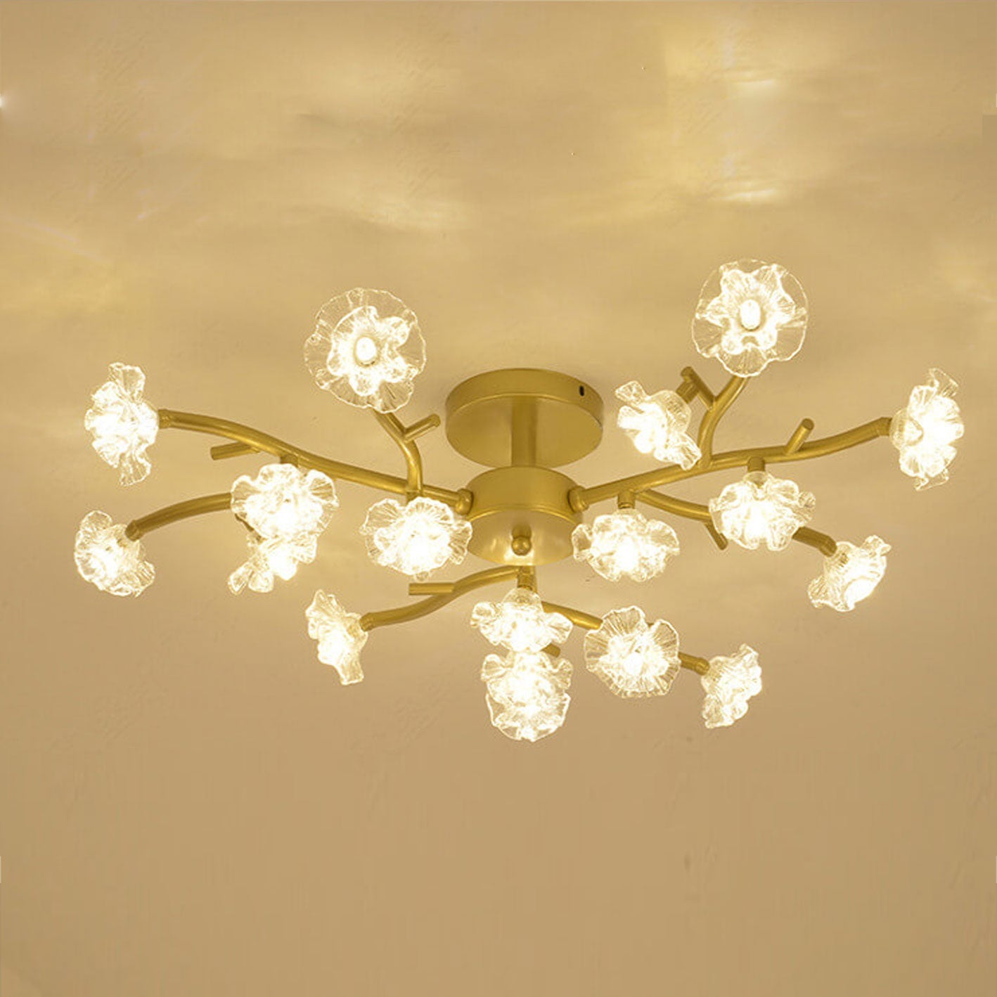 Nordic Plum Blossom Branch LED Ceiling Light