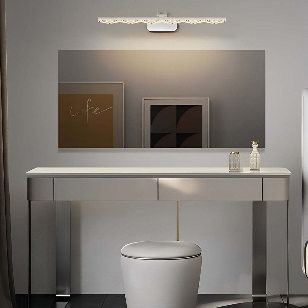 Crystal-Like Multi-Faceted Prismatic Acrylic Vanity Light