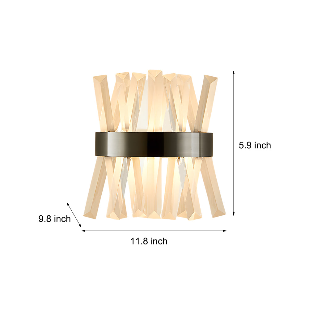 Crystal Strip Up-Down Nordic Wall Lamp
