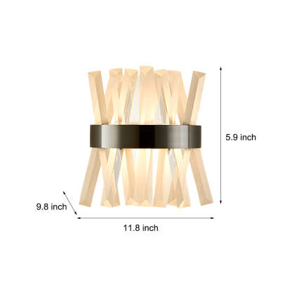 Crystal Strip Up-Down Nordic Wall Lamp