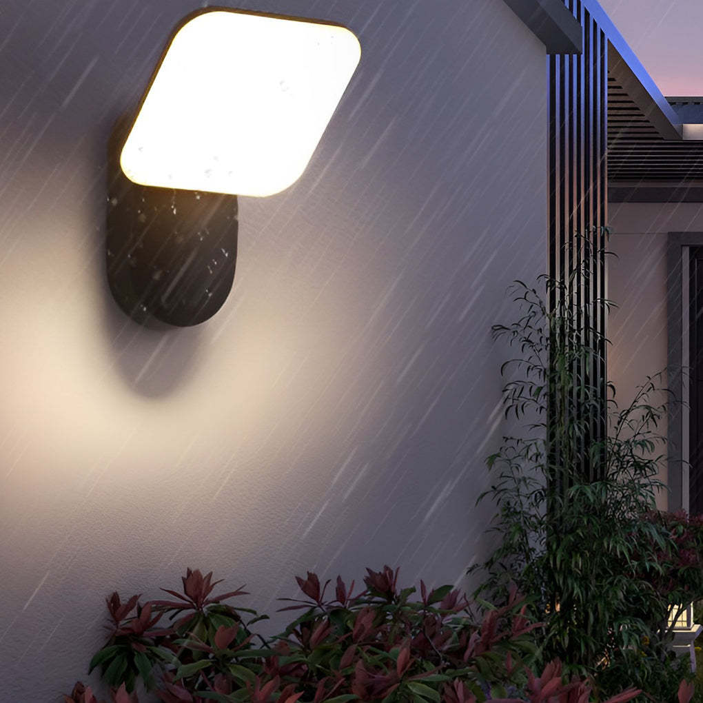 Square LED 12w Waterproof Modern Outdoor Wall Lamp Wall Sconces Lighting-Lighom