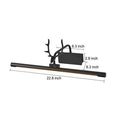 Antler-Inspired 210�� Adjustable LED Bathroom Vanity Light Bar-Lighom