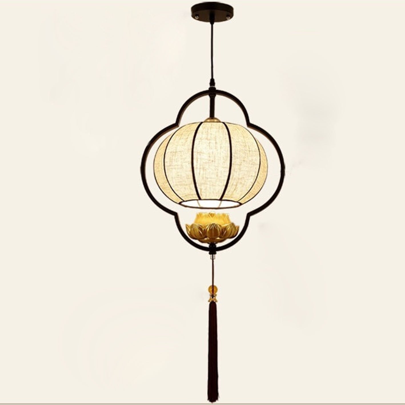 Chinese Retro Luxury Wrought Iron Pendant Light
