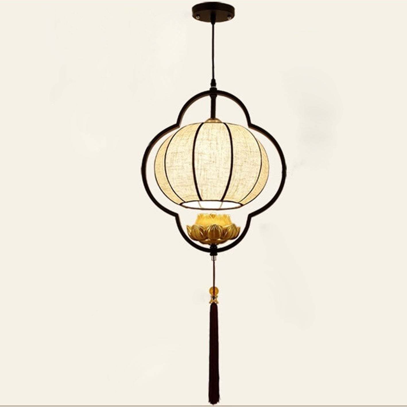 Chinese Retro Luxury Wrought Iron Pendant Light