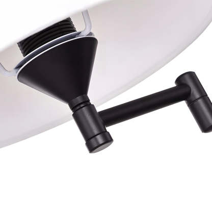 1-Light Linen/Brown/White Plug-In Swing Arm Wall Lamp with Linen Shade-Lighom