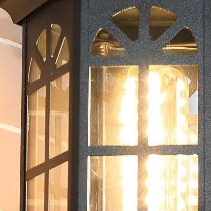 Waterproof LED Glass European-style Outdoor Wall Lamp Plug in Wall Sconce Lighting-Lighom