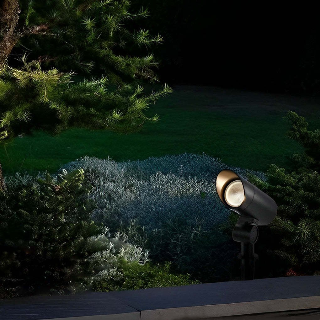 Waterproof Black Modern LED Spotlights Outdoor Spot Lights Lawn Lamp-Lighom