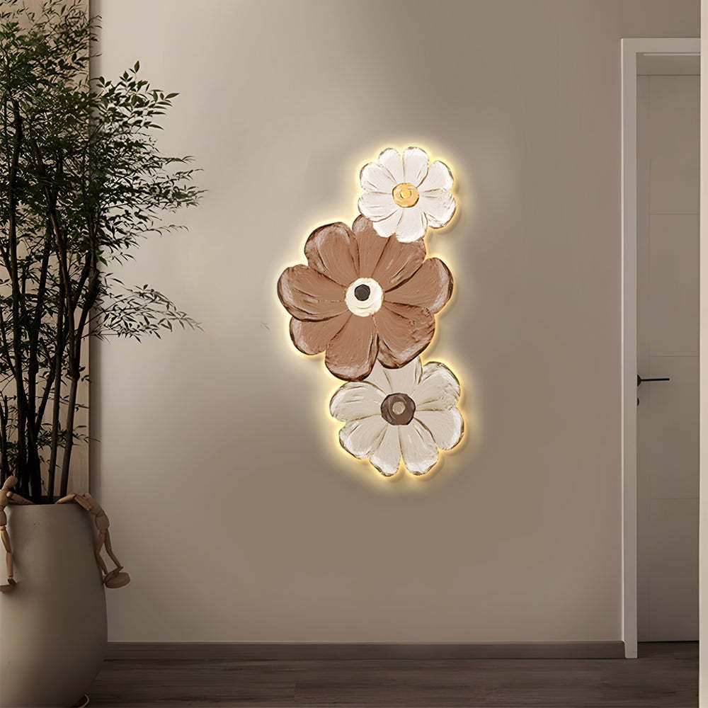 Lighom modern ins home wood wall sconces in glass — 22.4" W x 39.4" H