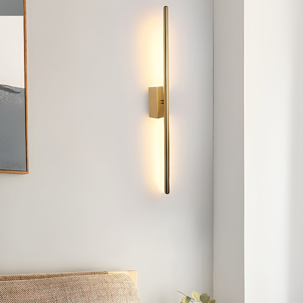 Electroplated Metal Strip LED Modern Wall Sconce Lighting Wall Lamp-Lighom