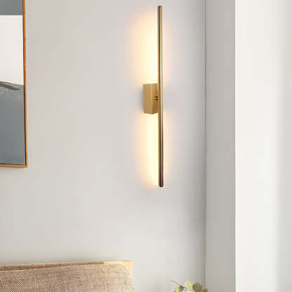 Electroplated Metal Strip LED Modern Wall Sconce Lighting Wall Lamp-Lighom