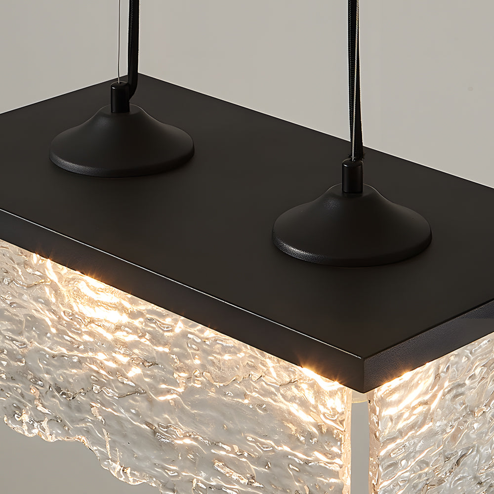 Glass Dimmable Dining Chandelier