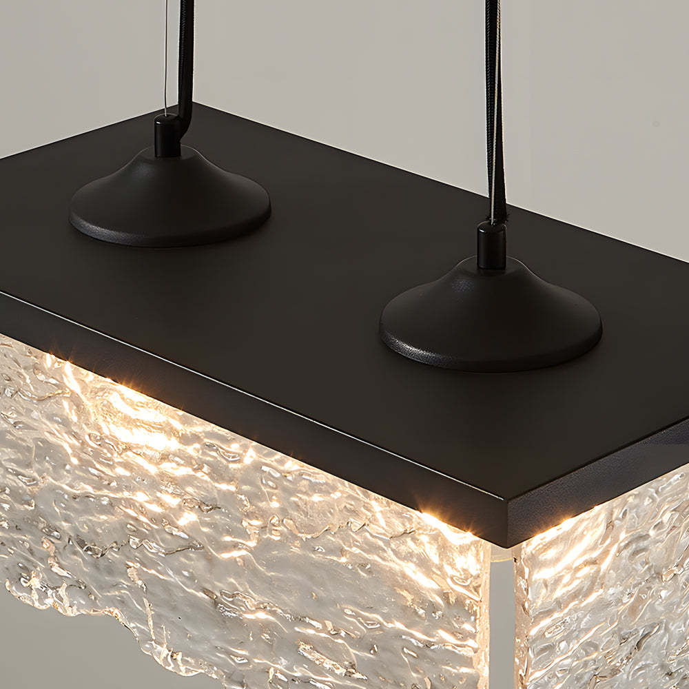 Glass Dimmable Dining Chandelier