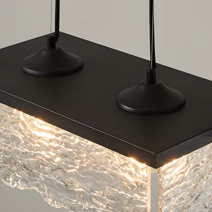 Glass Dimmable Dining Chandelier