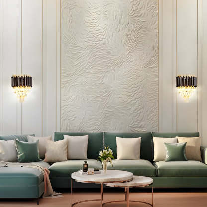Creative Metal Crystal Glass LED Postmodern Wall Sconce Lighting-Lighom