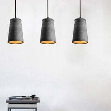 Industrial Cement Geometric Pendant Light