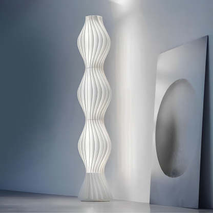 Modern Coastal LED Wavy Floor Lamp-Lighom