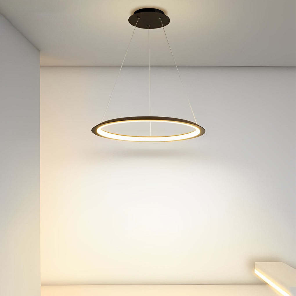 Minimalist Round LED Dimmable Nordic Chandelier