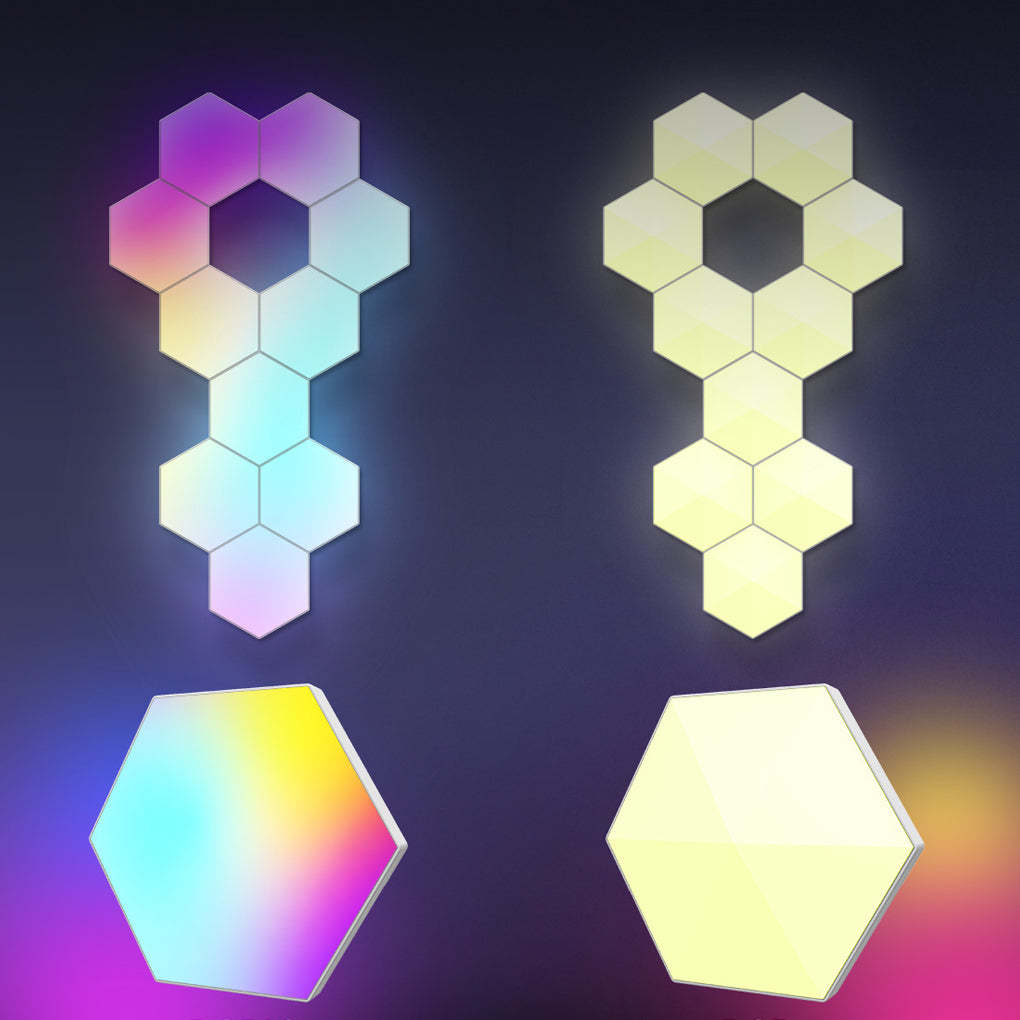 Hexagon Cellular RGBIC Intelligent Modern Wall Sconce