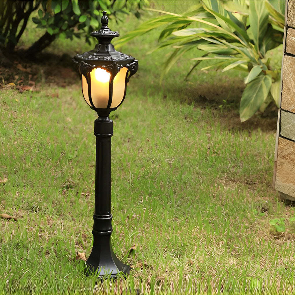 Traditional European-Style LED Outdoor Pathway Lamp Post - Durable & Waterproof-Lighom